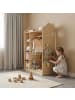 BusyKids Kinderkleiderschrank in Natur 115 x 92 x 41 cm