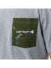 CARHARTT  Pocket T-Shirt Camo in grau