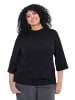 Ulla Popken Sweatshirt in schwarz