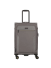 D&N Travel Line 9704 4 Rollen Trolley M 68 cm mit Dehnfalte in grey