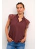 Cream Bluse kurzarm CRNola Straight fit in Rum Raisin