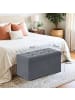 SONGMICS Sitzbank Minota in Dunkelgrau - (B)76 x (H)38 x (T)38 cm