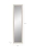 Inn.Furn Garderobenspiegel Sand matt 45 x 180 cm, Wandspiegel mit Rahmen
