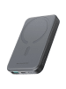 Powerbank Mini 5000 mAh USB-A USB-C induktiv 20W + USB-C/USB-C-Kabel schwarz