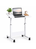 relaxdays Laptoptisch in Weiß - (B)60 x (H)67-90 x (T)40 cm