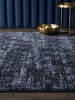 KADIMA DESIGN Teppich Velours, Muster, Polypropylen, Langlebig, Schmutzabweisend in Dunkelblau