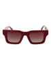 Funky Buddha Damen Sonnenbrillen Katzenauge Rot