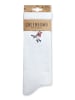 GreenBomb Socken Animal Sparrow in Weiß