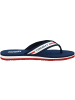 Tommy Hilfiger Zehensandale Tommy Jeans Chunky Tape Flat Beach Sandal in blau