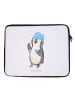 Mr. & Mrs. Panda Notebook Tasche Pinguin Duschen ohne Spruch in Weiß