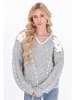 IZIA Women Sweater in light grey melange