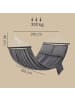 SONGMICS Hängematte Socozzy in Grau - (B)210 x (H)45 x (T)150 cm