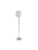 relaxdays Stehlampe in Silber/ Weiß - (H)155 x Ø 35,5 cm