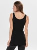 ONLY 3er-Set New Long Tank Top in Schwarz (Black)