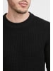 11 Project Strickpullover PRKimmich 21301061-ME  Lässiger Strickpullover mit Perlfang in Schwarz