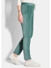 GOLDNER Kurzgröße:  Cordhose Lässige Casualhose SARA mit Tunnelzug in graugrün