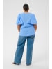 KAFFE curve Bluse kurzarm KCkarlia Loose fit in Vista Blue