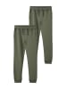 name it 2-er Set Basic Jogginghose Sweatpants Gefüttert NKMSWEAT in Olive