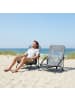 relaxdays 2 x Strandstuhl in Grau