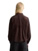 Marc O'Polo DENIM Feincord-Langarm-Bluse regular in Espresso Brown