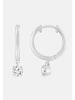 Ethische Diamanten Ohrringe aus 375 Weißgold mit Lab Grown Diamant