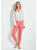 GOLDNER Schlupfhose LOUISA mit Steppnähten in koralle