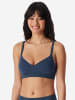 Schiesser Bügelloser BH Unique Cotton in deep blue