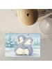 Mr. & Mrs. Panda Ostergeschenk Pinguine Kuscheln Design ohne Spruch in Weiß