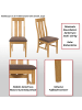 MCW 2er-Set Esszimmerstuhl M58, Dunkles Gestell, creme