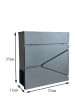 relaxdays Briefkasten in Anthrazit - (B)37 x (H)37 x (T)11 cm