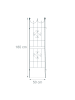 relaxdays 2x Rankgitter Zierspitze - (B)50 x (H)180 cm