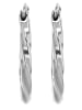 Adeliás Damen Ohrringe – Creole aus Edelstahl in silber