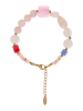 IZIA Women Bracelet With Beads in Gold Multicolor