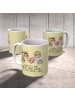 Mr. & Mrs. Panda Kaffeetasse Igel Familie mit Spruch in Gelb Pastell