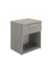 CALICOSY Nachttisch CYRUS in Hellgrau - (W)43  x (H)50  x (L)cm