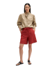 Marc O'Polo Leinenshorts wide in Tall Poppy