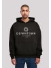 F4NT4STIC Ultra Heavy Hoodie Downtown LA OVERSIZE HOODIE in schwarz