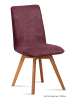 58 aufm Kessel ESSZIMMERSTUHL (2er-Set) Dilga 47x92x60 Schwarz/Marsala