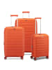 Roncato B-Flying Move 4 Rollen Kofferset 3-teilig mit Dehnfalte in orange