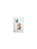 A.S. Création Leinwandbild Canvas Cute Raccoon Blue Weiss