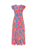 Usha Women Dress in pink multicolor