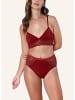 Erlich Textil  Amelie blaubeere, Amelie Bralette - verstellbare Träger, Amelie Bralette mit Spitze bügellos aus Modal - verstellbare Träger, Amelie salbei in weinrot
