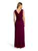 Vera Mont Abendkleid mit V-Ausschnitt in Strong Aubergine