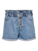 ONLY Kurze Bermuda Denim Jeans Shorts mit elastischem Bund ONLCUBA in Blau-2