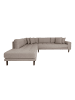 ebuy24 Ecksofa Lido Braun 257 x 220 cm