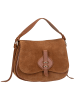 COCCINELLE Bodybag Mavery Suede Bi in Cognac/Cognac