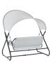 Beliani Gartenschaukel SOLAGNA in Grau - (W) 168 x (H) 187 x (L) 113 cm