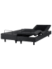 Beliani Doppelbett DUKE in Grau/Schwarz - (W) 180 x (H) 37 x (L) 200 cm