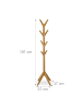 relaxdays Garderobenständer in Natur - (B)53 x (H)181,5 x (T)53 cm
