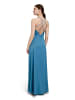 Vera Mont Abendkleid mit V-Ausschnitt in Shiny Bluestone